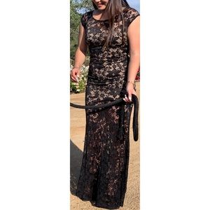 Long Black Laced Dress